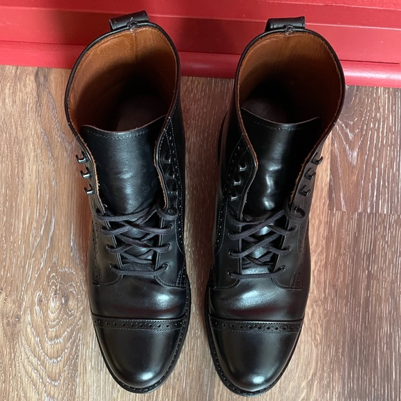 Black Leather Dress Boots - Picture 4 of 7